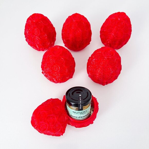 Rose-Covered Easter Eggs โ Handcrafted Party Favors, Spring Decor, Wedding Gifts - Picture 2 of 8